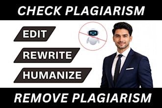 check plagiarism from your ai content and remove it by rewriting and humanizing
