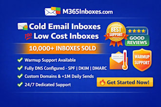 deliver microsoft 365 inboxes optimized for cold email