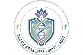 design a meaningful and professional disease awareness logo for your brand