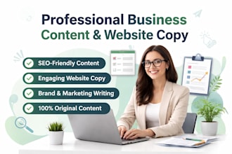 write professional business content and engaging website business content