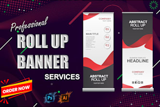 design roll up banner, retractable banner