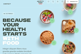 design eco food website