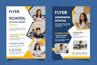 design brochure, poster, or flyer for your education, or ads