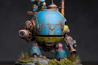 do custom miniature painting warhammer 40k paint figure toy