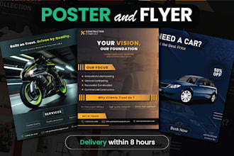 create sales and business poster and flyer designs