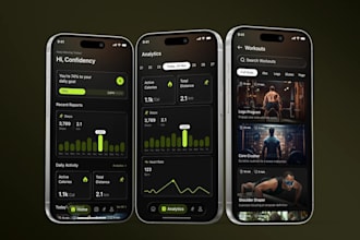 develop health tracking app, workout tracker app, diet nutrition app, gym app