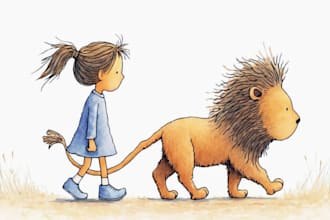 watercolor children storybook illustrations