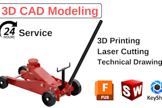 do 3d cad modeling, cad design, and 3d printing services stl, dxf, obj