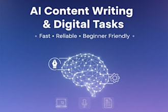 help you with ai content writing and digital tasks
