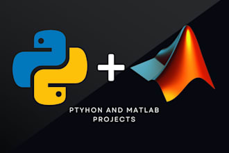 do python or matlab projects, code and explanations