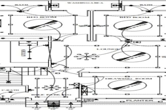 2d plan of your beloved house and place