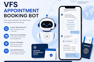 setup appointment booking bot,appointment bot,vfs appointment,vfs,booking bot