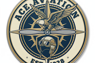 design a professional and sleek pilot logo for your brand