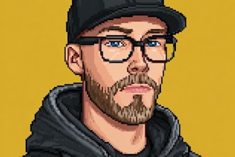 draw a any pixel art and portraits for you