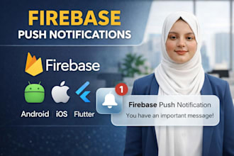 add firebase push notification in flutter androids and ios app