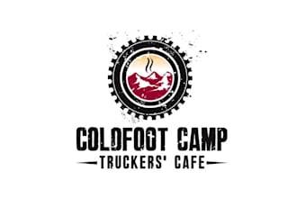 make inviting logo for a rural cafe on famous haul road