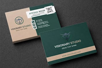 design professional, minimalist business cards