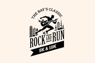 design bay classic rock run logo