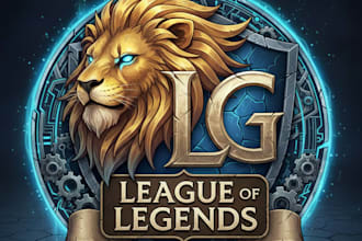 design a fierce and professional league of legends gaming logo for your team