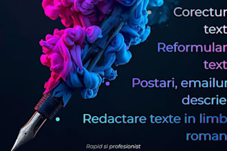 redactare si corectura texte in limba romana