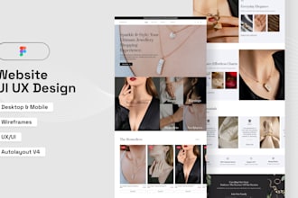 design professional and modern website UI UX in figma