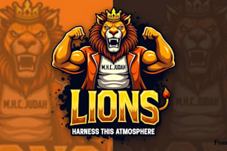 design high quality lion logo in express delivery
