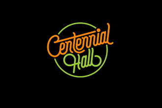 design centennial hall store front branding logo