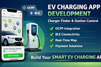 build ev charging station app, ev charger finder app with occp, ble features