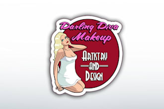 design cosmetic makeup artistry logo