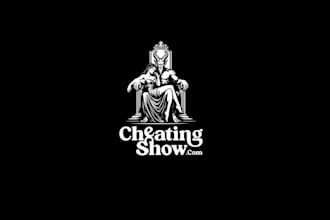 design unique cheating show logo