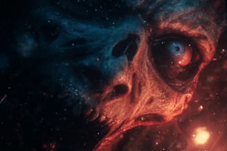 design highly detailed horror gaming youtube thumbnail