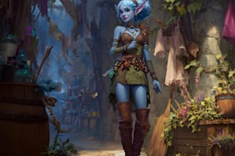 paint fantasy character art and fantasy character design