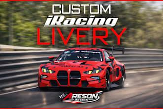 a fully custom iracing livery for your sim racing car