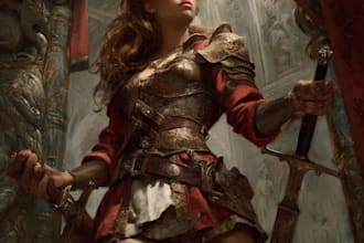 do fantasy character design for you