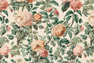create floral pattern, textile design, seamless wrapping paper