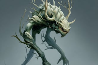 do creature concept illustration for book, game or tabletop