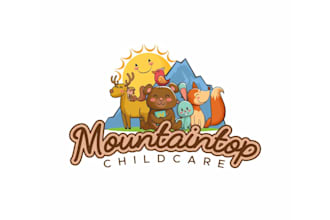 create a clean and trustworthy childcare logo design