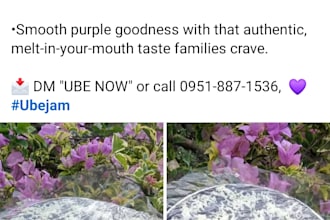 create 5 facebook posts for food business