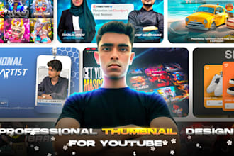 create most eye catching thumbnail for professional youtuber