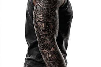 design a full tattoo sleeve in your style