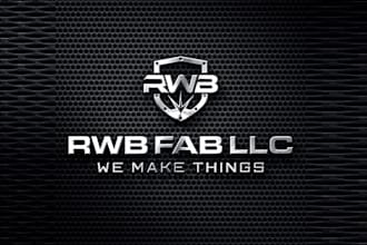 design modern hand built fabrication company logo