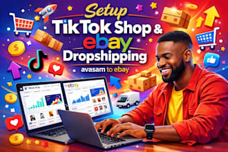 set up tiktok shop ebay auto ds dropshipping product listings avasam to ebay