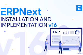 implement erpnext for business with full setup and training