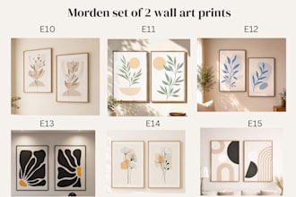 deliver high quality printable wall art sets of 2