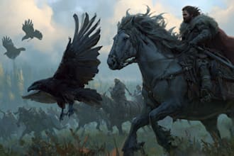 make a fantasy illustration