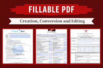 create fillable PDF form, editable PDF form quickly