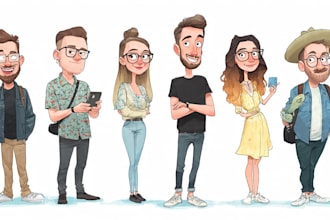 create unique and funny caricature art