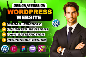 build, design or redesign a professional wordpress business website