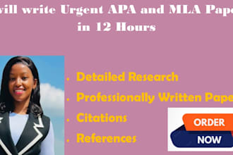 write urgent apa and mla papers in 12 hours