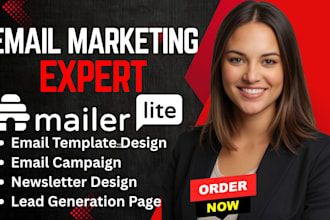 mailchimp campaign flow mailerlite landing page newsletter email template design